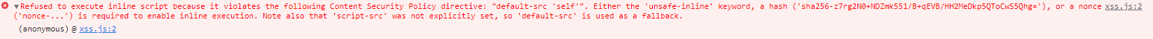 CSP 헤더 별도 파일 XSS 방어1